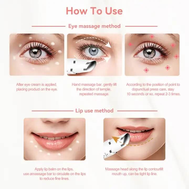 Skb - 1603 Eye Care Black Circle removal machine crayon de massage des yeux anti - rides pour les yeux 